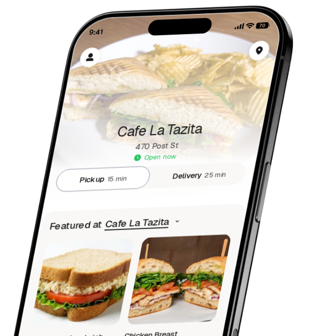 Cafe La Tazita app preview