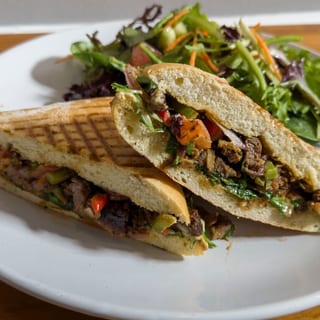 Lomo Saltado Sandwich