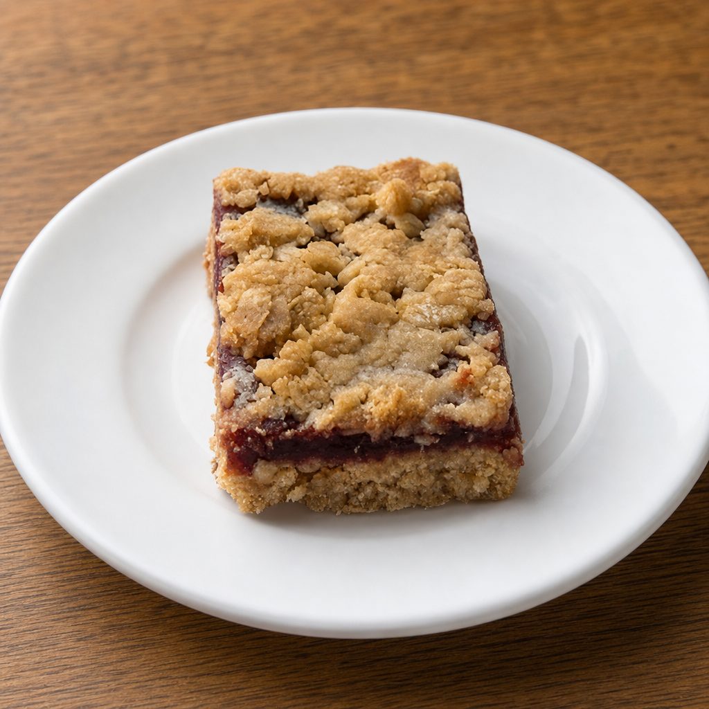 Raspberry Oat Square Bars.