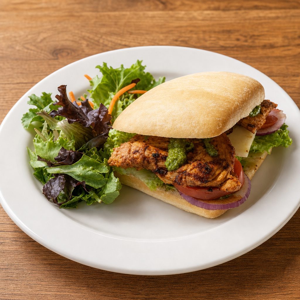 Chicken Pesto Sandwich.