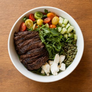Heirloom Tomato and Steak Salad