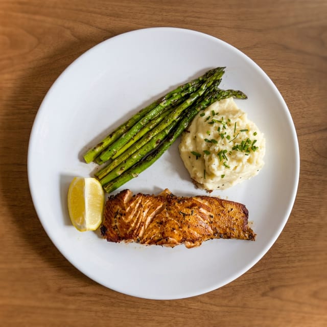 Salmon a La Parilla.