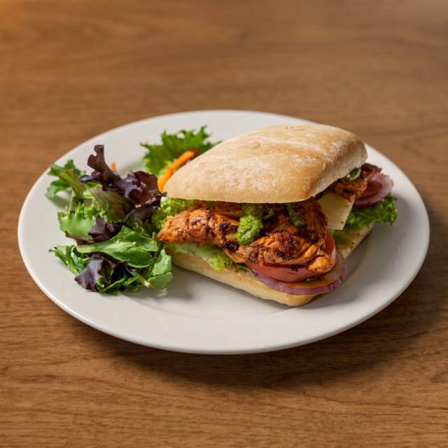 Chicken Pesto Sandwich.
